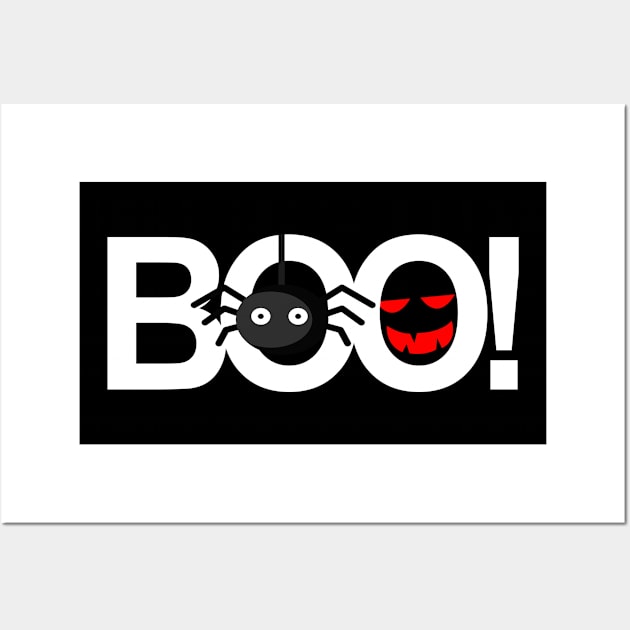 Boo! Text Wall Art by Sunil Belidon